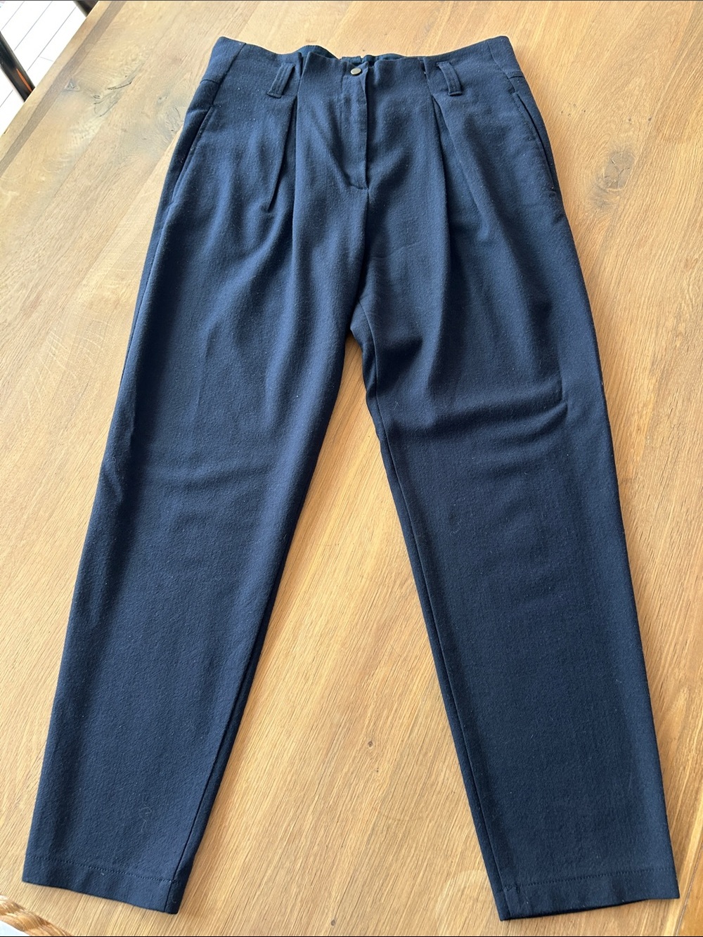 See By Chloé Navy Paper Bag Wool Pants